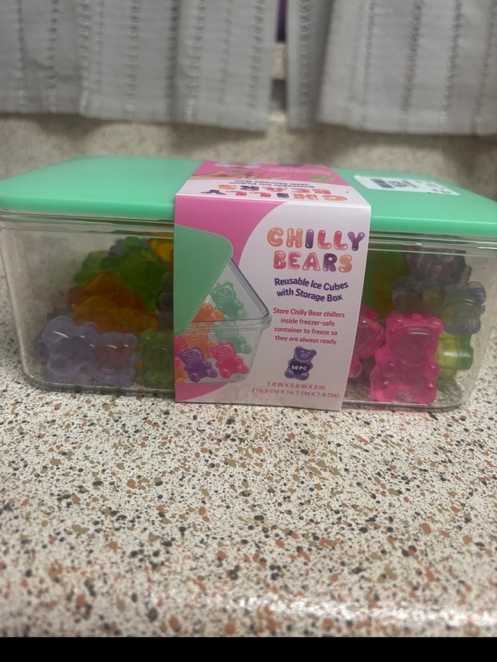 Chilly Bears reusable ice cubes with storage box